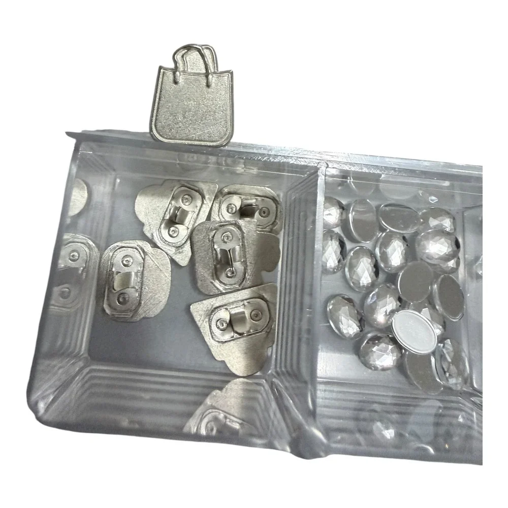 Making‎ Memories Embellishment Lot Brad Bars Fasteners Charms Rhinestones